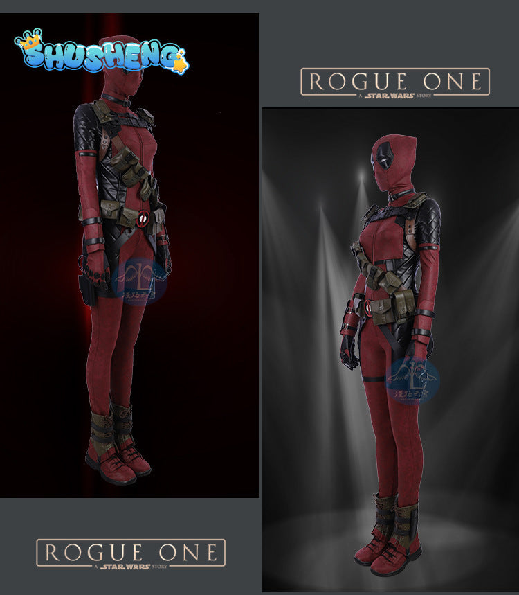 Cosplay Superhero Deadpool Women Jumpsuit Wolverine Printed Halloween Zenti James Howlett Party Bodysuit Cosplay Costume