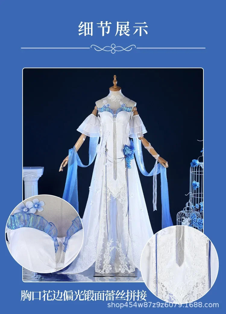 Game Path to Nowhere Hamel Cosplay Costume Sexy dress accessories leg rings props wig set Halloween women's Hamel New uniform