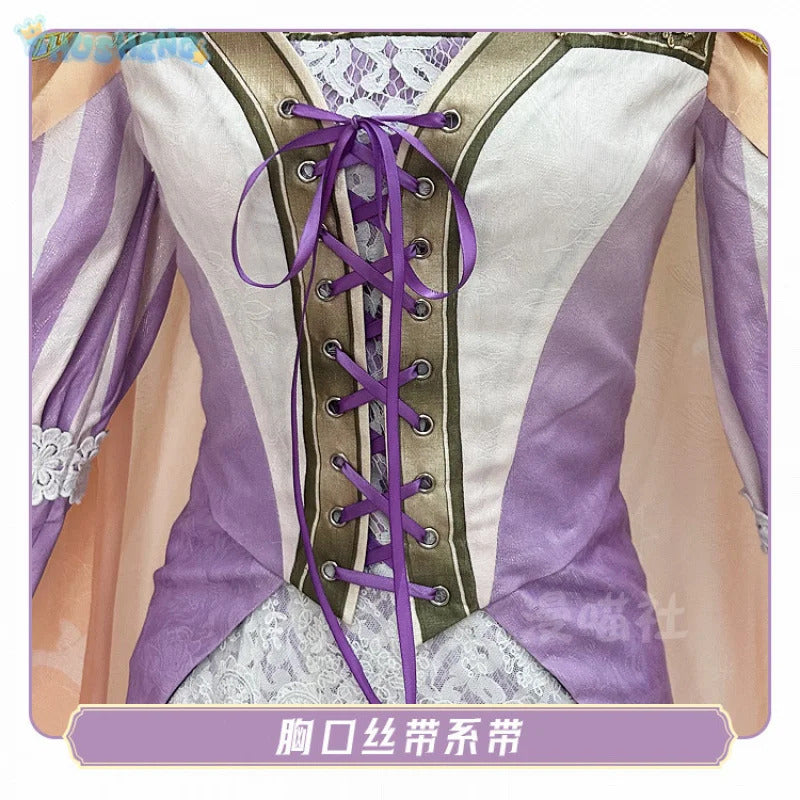 New Twisted-Wonderland Riddle Rosehearts Cosplay Costume Princess Halloween Party Uniform Pants Props Wig Accessories Women Set