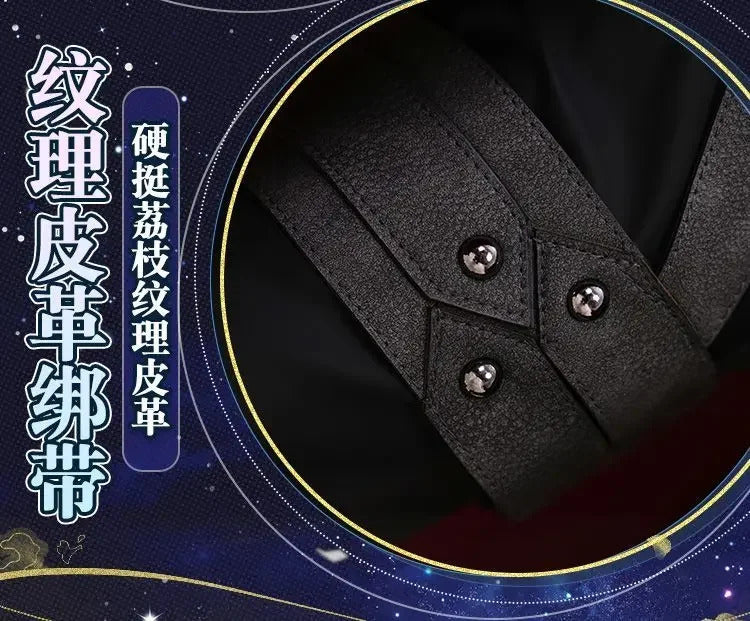 Anime Fate/stay nigh EMIYA Cosplay Arche Costume Black leather top apron pants set Halloween party handsome men women uniform