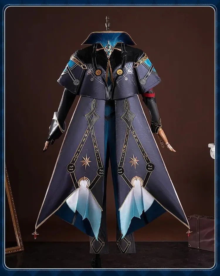 Honkai Star Rail Anaxa Cosplay Costume Uniform Earrings Anaxagoras Grove of Epiphany Amphoreus Halloween Party for Women Men