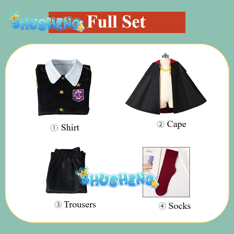 SPY FAMILY Damian Desmond Cosplay Costume Halloween Christmas Carnival Party Dress Up Outfit for Adults and Children Full Set