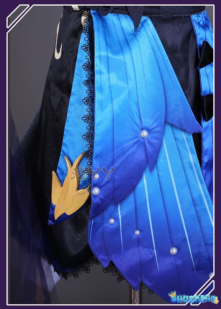 Genshin Impact New Skin Keqing Cosplay Costume Uniform Wig Anime Chinese Style Halloween Costumes Game Opulent Splendor
