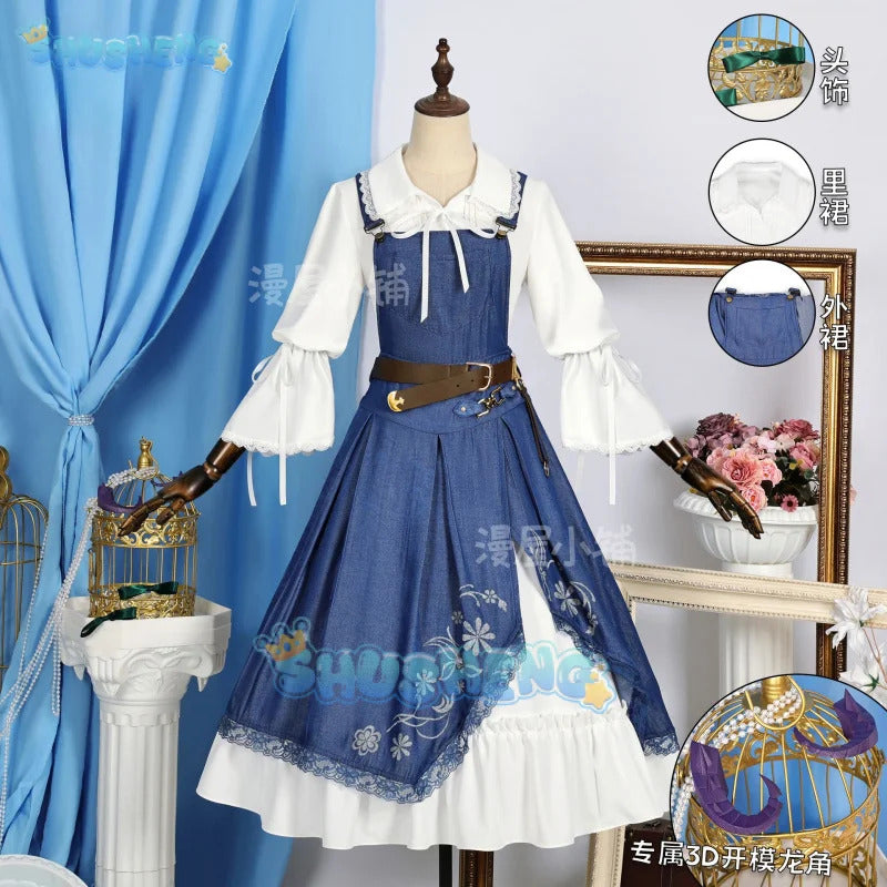 Shusheng-N Game Arknights BAGPIPE Cosplay Costume Uniform Halloween Carnival Party Christmas Play Role Clothes Clothing for Women