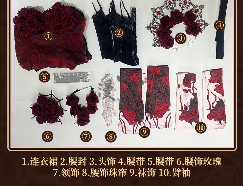 Game Identity ⅤBloody Queen Mary Cosplay Costume Women Girls Dress Roleplay Fantasia Outfits Halloween Carnival Uniform