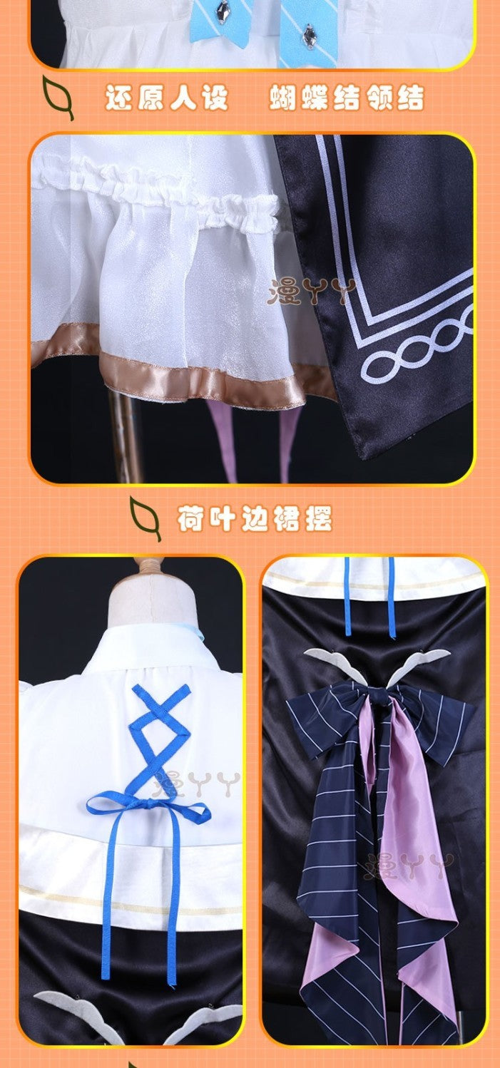 Anime VTuber Kagura Nana Cosplay Costume Artist Skin Sweet Lovely Uniform Dress Carnival Party Role Play Clothing New