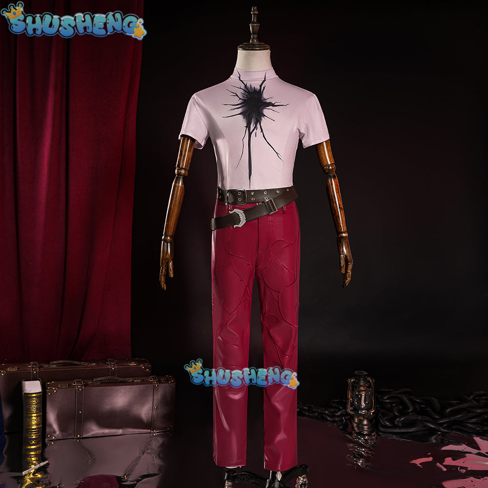 Anime Game Identity V Naib Subedar Mercenary Man In Red Cosplay Costumes Halloween Uniforms Work Clothes Party Pants