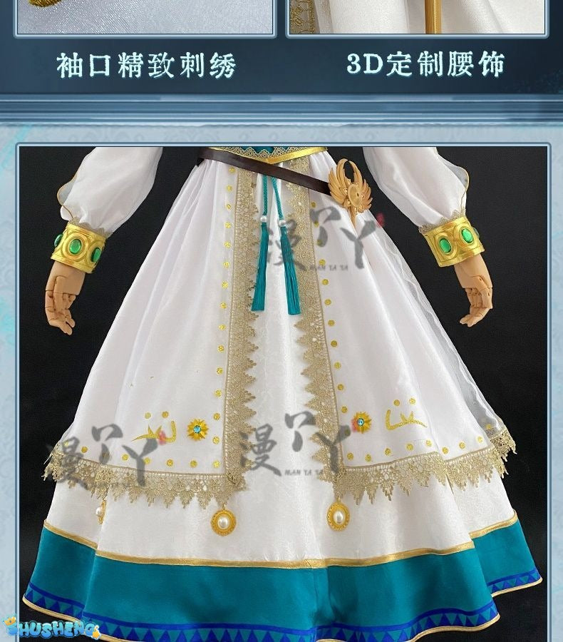 Identity V Anne Lester Toy Merchant Fashion Game Suit Gorgeous Dress Cosplay Costume Halloween Party Outfit Women