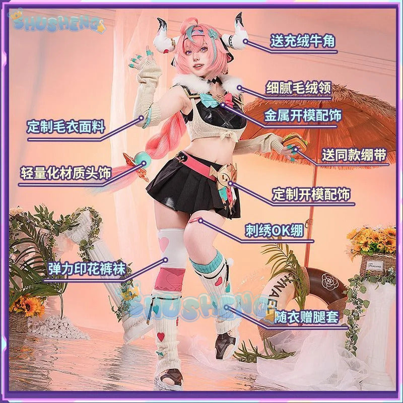 Shusheng-R Genshin Impact Varesa Wrestlers Cosplay Costume Uniform Halloween Carnival Party Christmas Play Role Clothes Clothing for Women