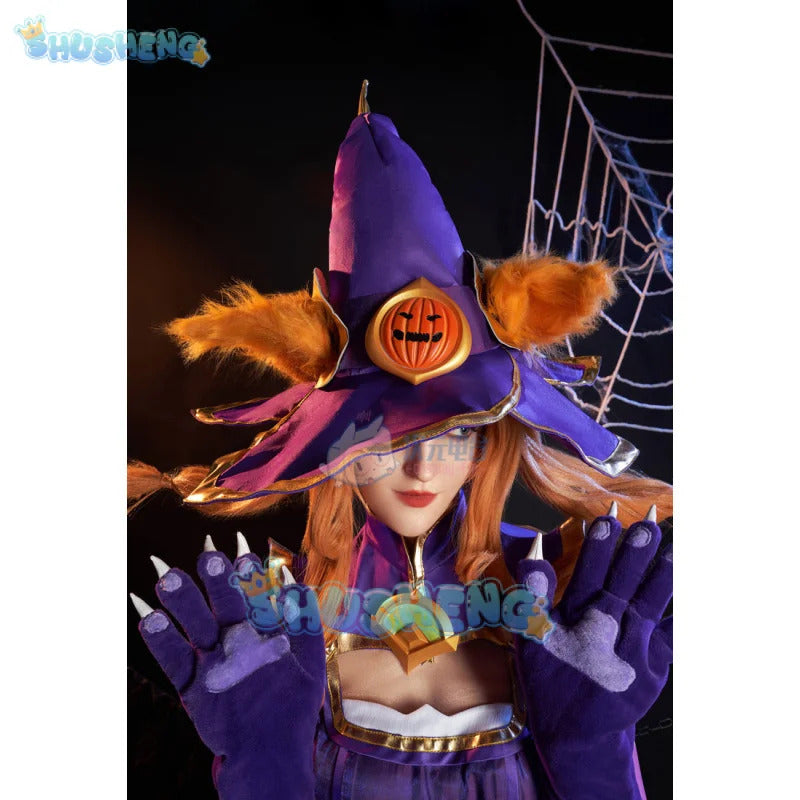 Game Lol Neeko Cosplay Costume Ears, hats, tail,accessories Halloween party funny and cute uniform Neeko Woman Man Set