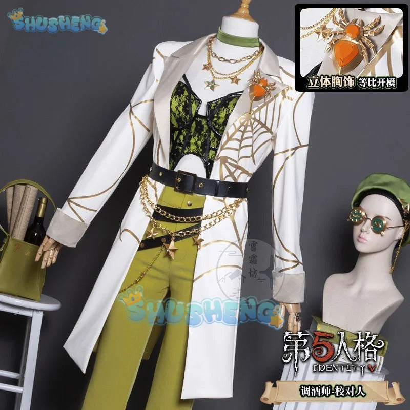 Game Identity Ⅴ Demi Bourbon Barmaid Cosplay Costume Uniform Halloween Carnival Party Christmas Play Role Clothes Clothing