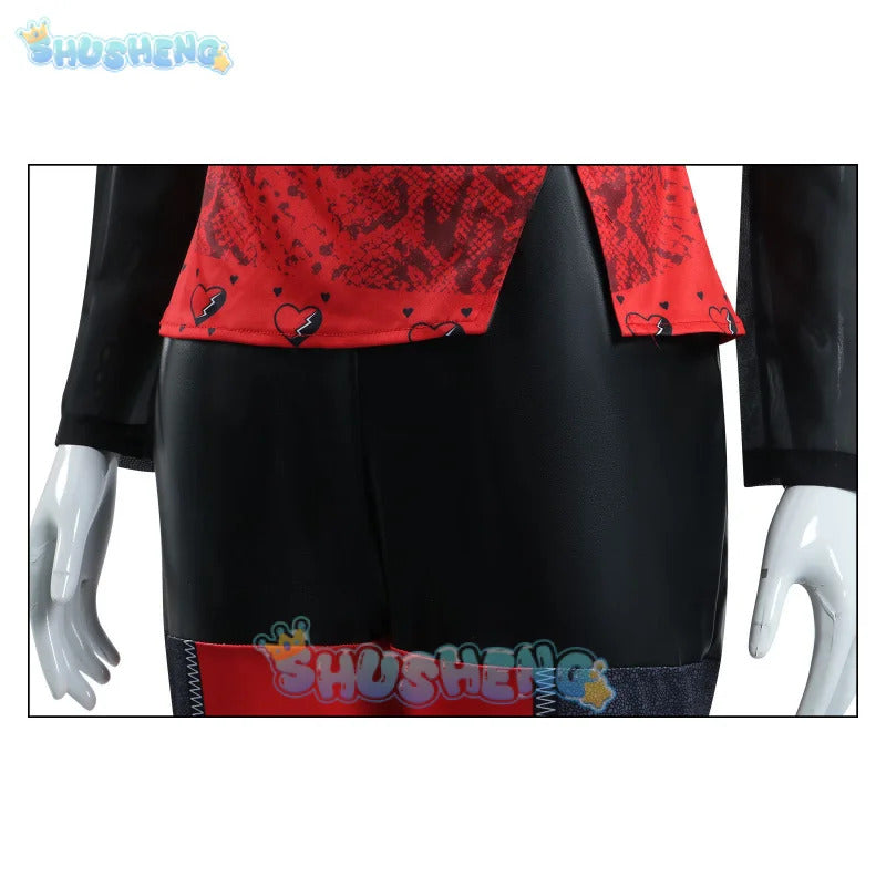 2024 Halloween Red Cosplay Costume Descendants Queen Of Hearts' Daughter Uniform Set The Rise Of Princess Full Outfits Shusheng