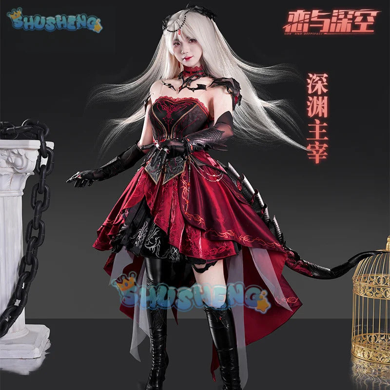 Love and Deepspace Heroines Cosplay Costume Abysm Sovereign Dress New Combat Outfit Hunter Uniform Halloween Party Women Girls