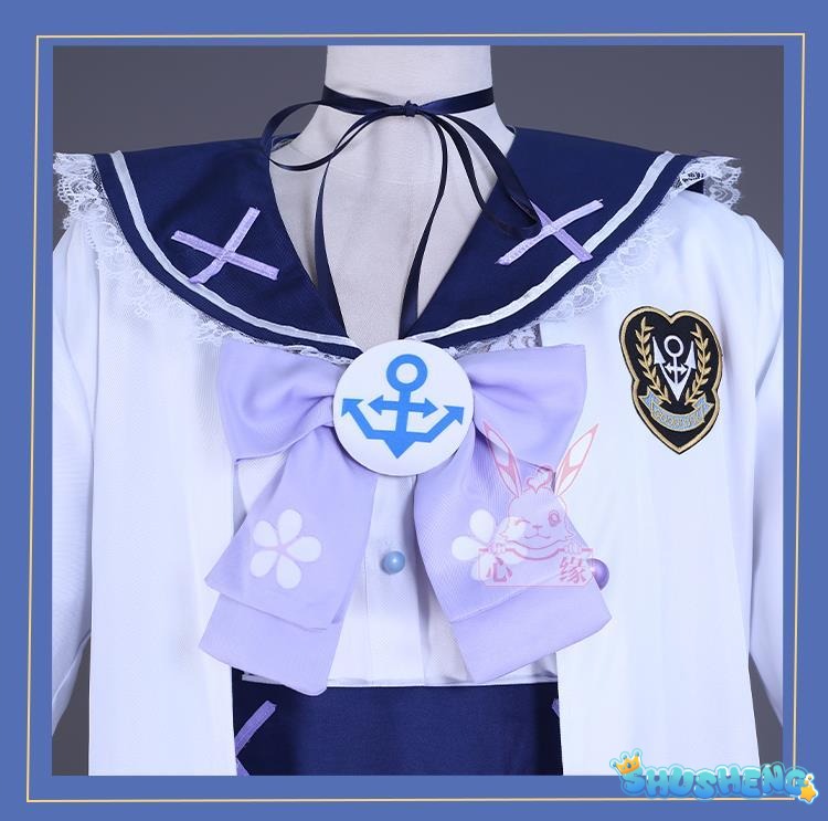 In Stock Aqua Minato Cosplay Costumes Hololive Holo Vtuber JK Sailor School Uniform Seifuku Ateshi Onion Baqua