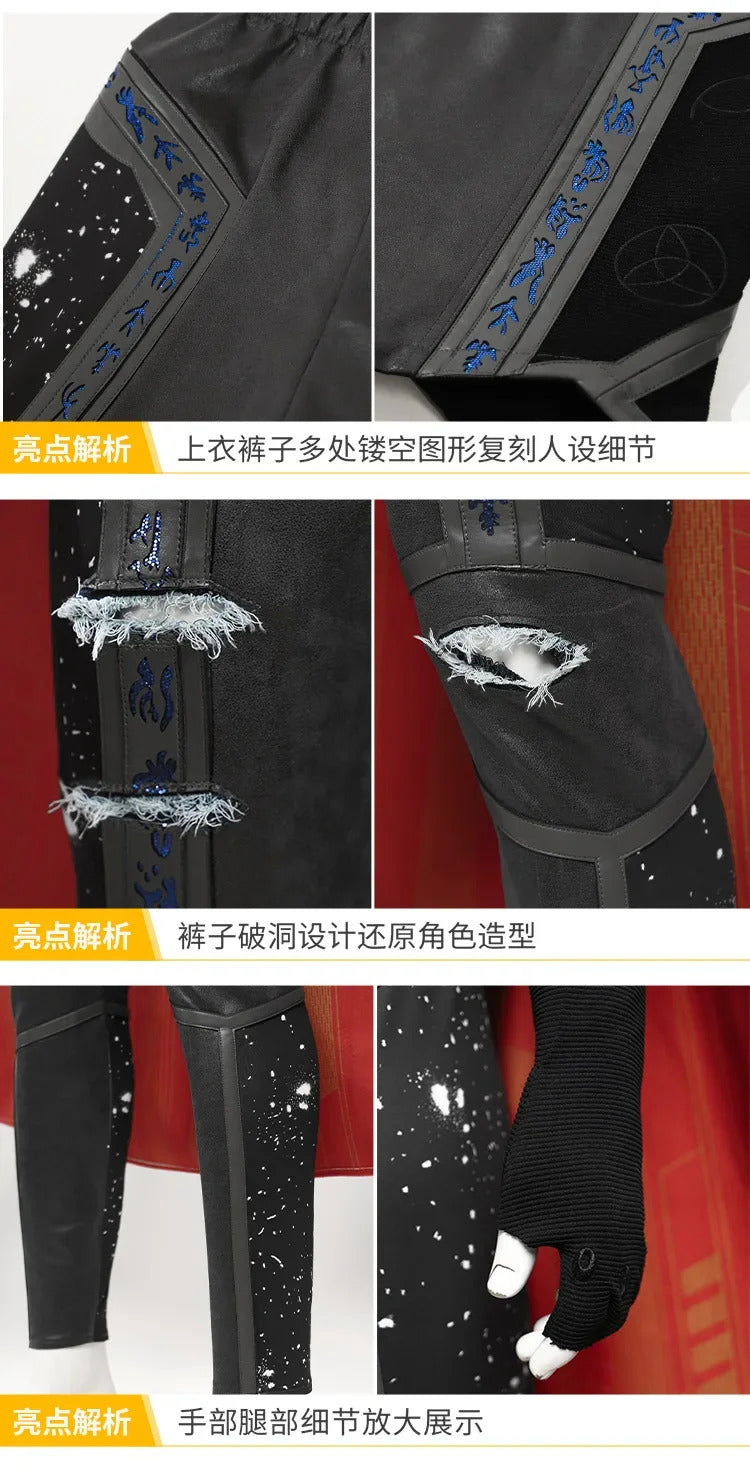 Movie Billy Kaplan Cosplay Agatha Cos All Along Costume Shoes Cloak hair accessories belts men fantasy Halloween party uniform