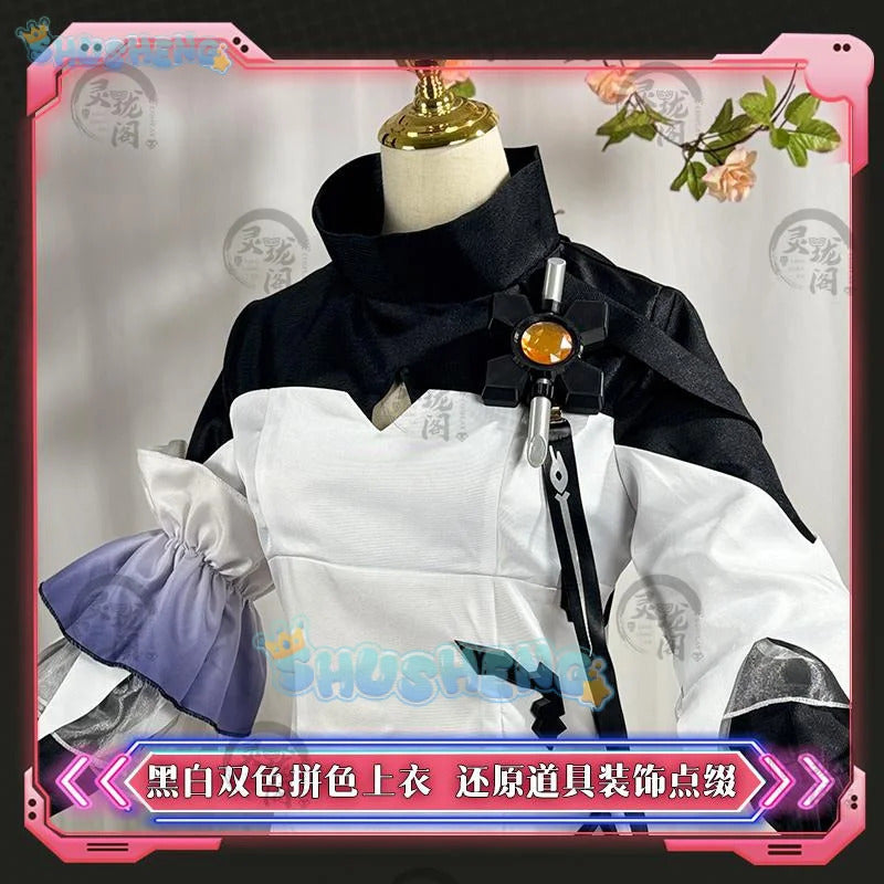 Arknights Theresa Cosplay Costume Uniform Halloween Carnival Party Christmas Play Role Clothes Clothing for Women Shusheng