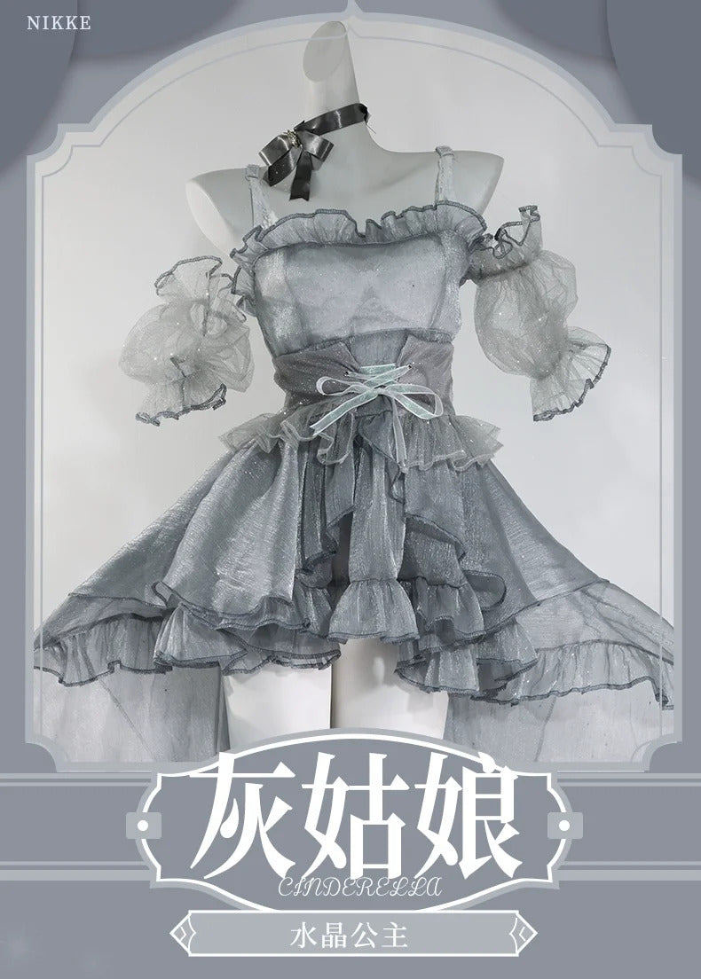 Goddess Of Victory: Nikke Cinderella Crystal Princess Cosplay Costume Cos Game Anime Party Uniform Hallowen Play Role Clothes