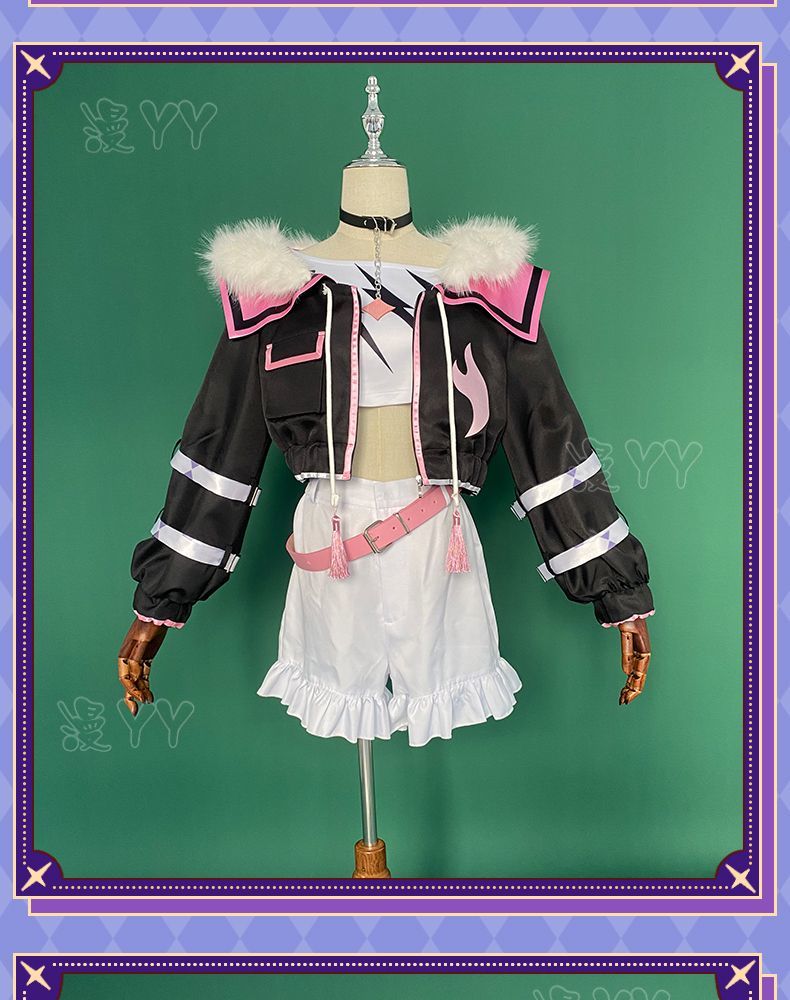 YouTuber VTuber Mococo Abyssgard Cosplay Costume Party Suit Top Skirts Halloween Uniform Anime Clothing Custom Made Shoes