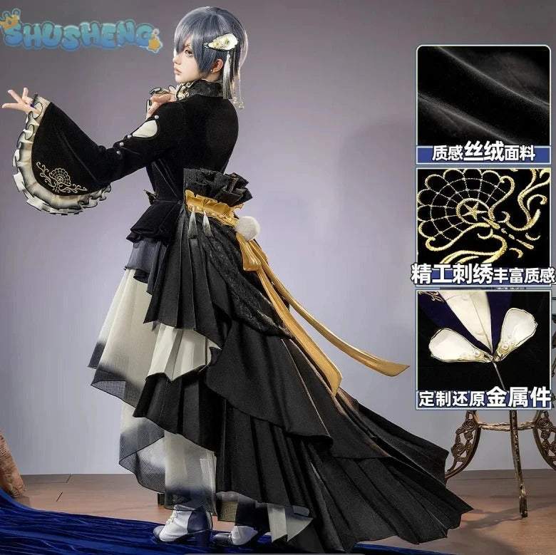Anime Black Butler Ciel Phantomhive Gown Cosplay Costume Party Carnival Gorgeous Dress Accessories Prop Fashion Men Women Set