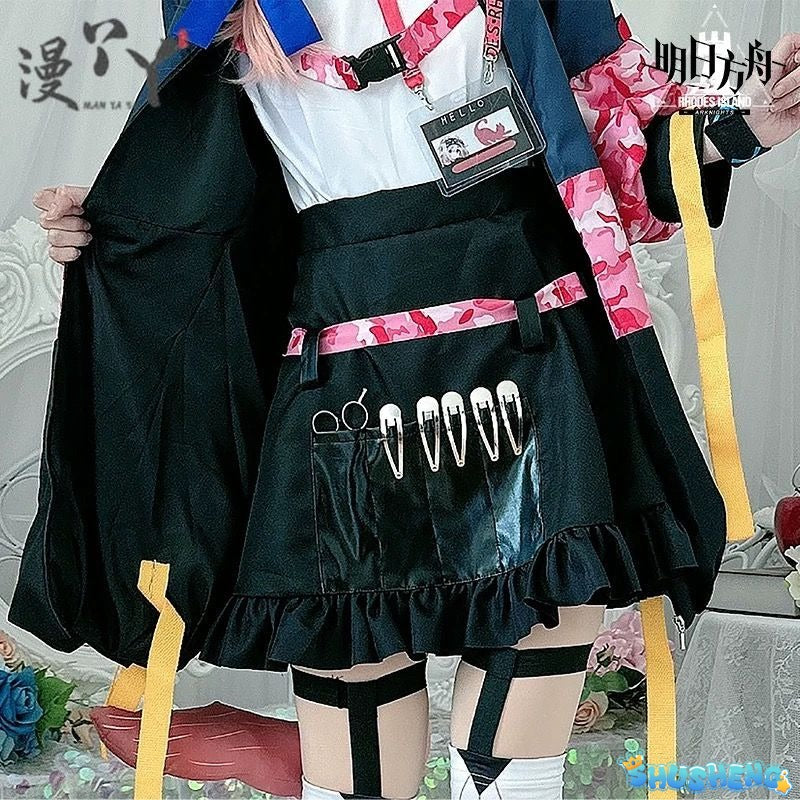 Anime Goldenglow Cosplay Costume Arknights Lovely Goldenglow Uniform Women Outfit Suit Wigs Tail Shoes Cosplay Costume Hot Sale