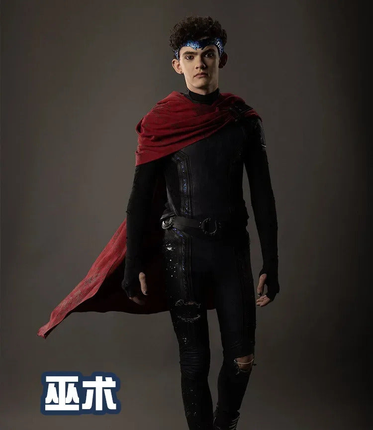 Red Agatha Wiccan Cosplay Costume Billy Kaplan Uniform Halloween Carnival Party Christmas Play Role Clothes Clothing for Men