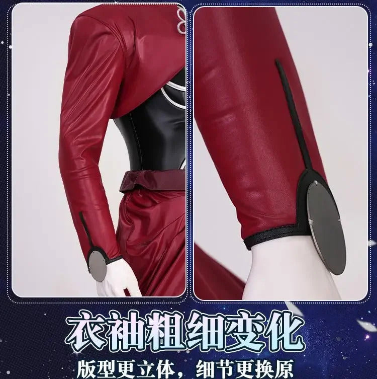 Anime Fate/stay nigh EMIYA Cosplay Arche Costume Black leather top apron pants set Halloween party handsome men women uniform