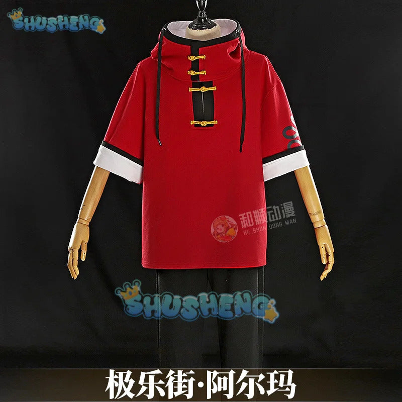 Gokurakugai Aruma Cosplay Costume Uniform Halloween Carnival Party Christmas Play Role Clothes Clothing for Men Shusheng