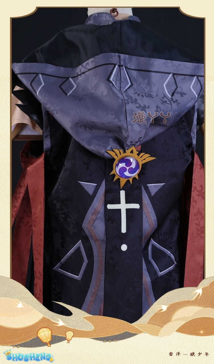 Anime Game Genshin Impact Razor Genshin Cosplay Costume Necklace Uniform Anime Halloween Party Outfit Full Sets