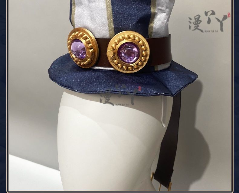 Identity Ⅴ Anne Lester Toy Merchant Cosplay Costume Hat waist bag glasses tie Halloween Gothic casual uniform Woman Man New set