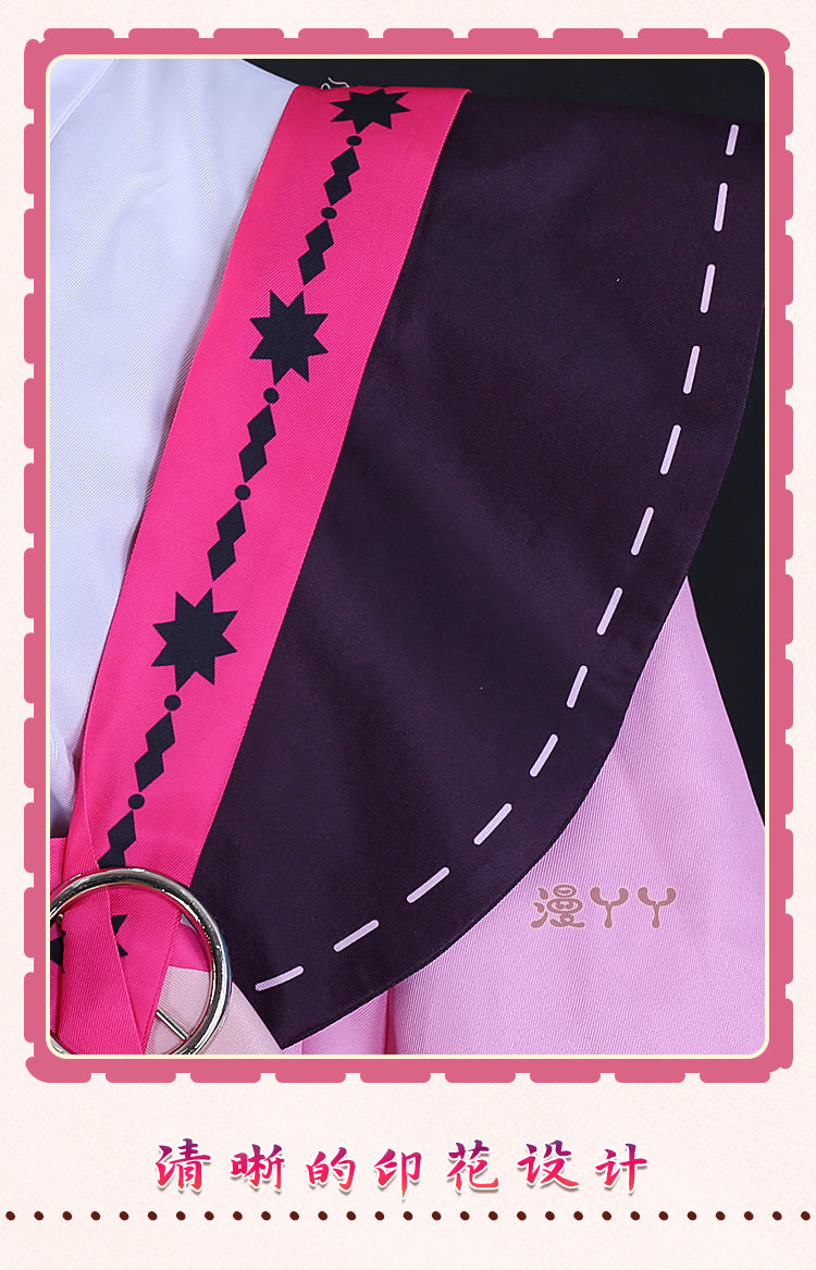 Aster Role-playing Costume Game Nu Carnival Aster Cosplay Outfits Halloween Party Set Short Pink Hair Role Play