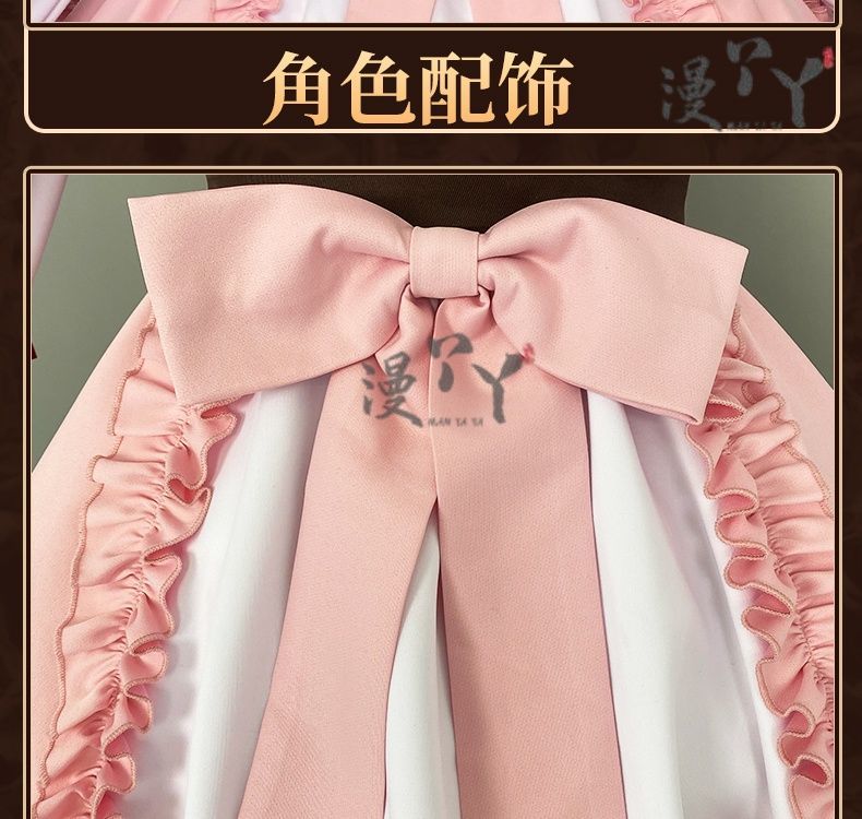 Honkai Impact 3 Cosplay Elysia Blossoming Spring Dress Lolita Cosplay Costume With Bow Game Halloween Costume