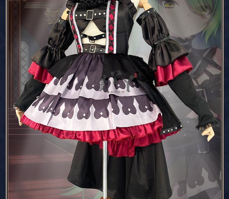 Game Dead and Bloomed in the Mansion Devil Cosplay Costume Lolita Dress Halloween Carnival Uniform Anime Clothing Party Suit