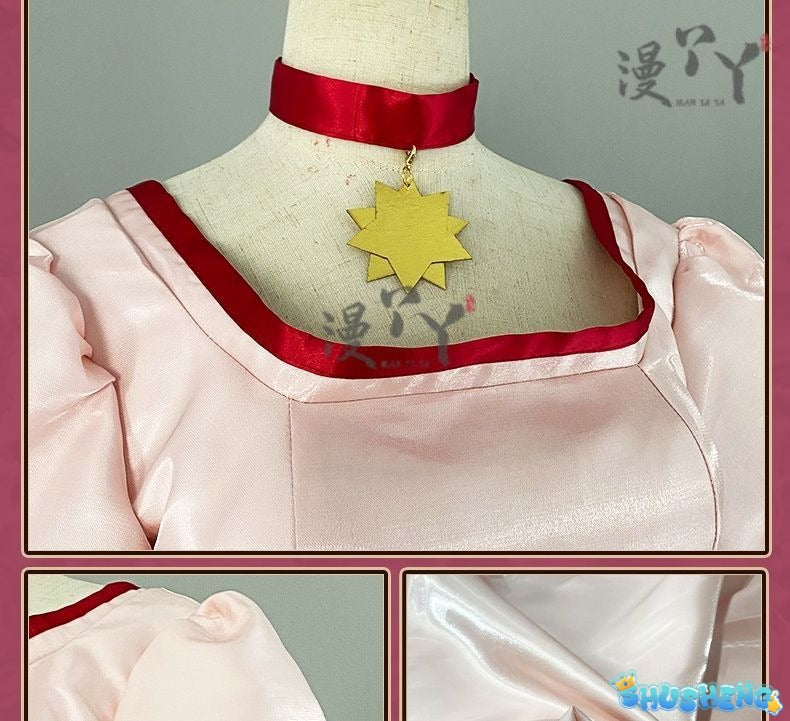 Anime Cardcaptor Sakura Card Captor Kinomoto Sakura Cosplay Costume Pink Princess Dress Woman Sexy Cute Birthday Party Suit