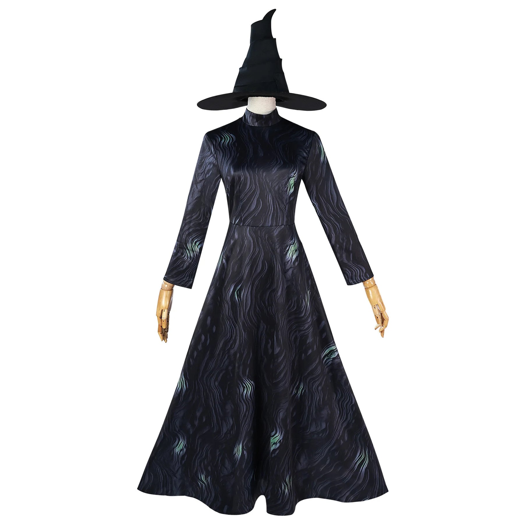 Anime movie magic witch Elphaba Glinda cosplay wicked uniform dress pink black lolita dress wigs hat Halloween party Shusheng