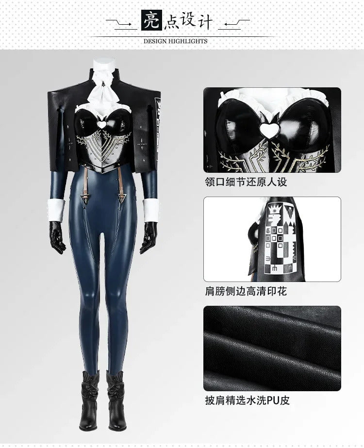 Game Metaphor:ReFantazio Ezelin Hockenberger Cosplay Costume Uniform Halloween Carnival Party Play Role Clothes Clothing