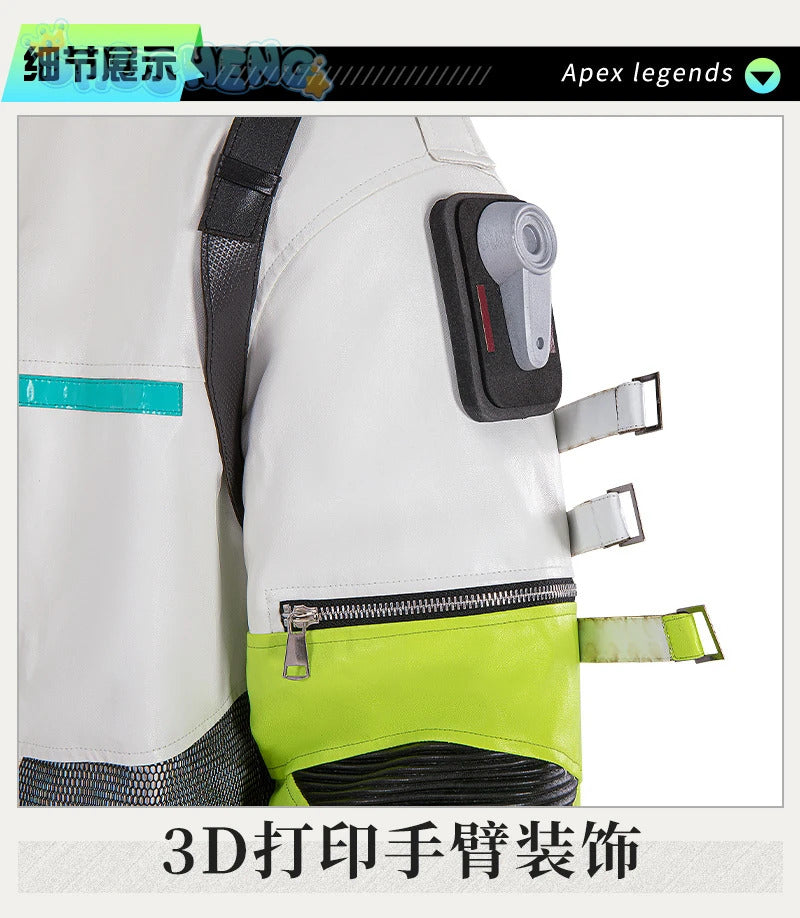 New Game Apex Legends Crypto Tae Joon Park Cosplay Costume Shoes, knee pads, props, Halloween party men's set complete set