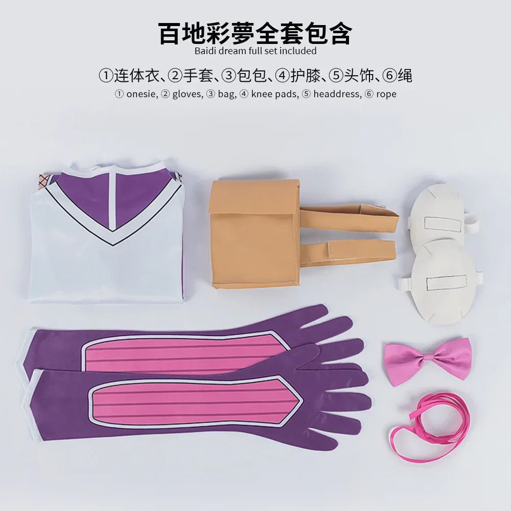 Momochi Ayame Cosplay Costume Jumpsuit Anime I'm Living with An Otaku NEET Kunoichi Headwear Halloween Party Women Girls Props