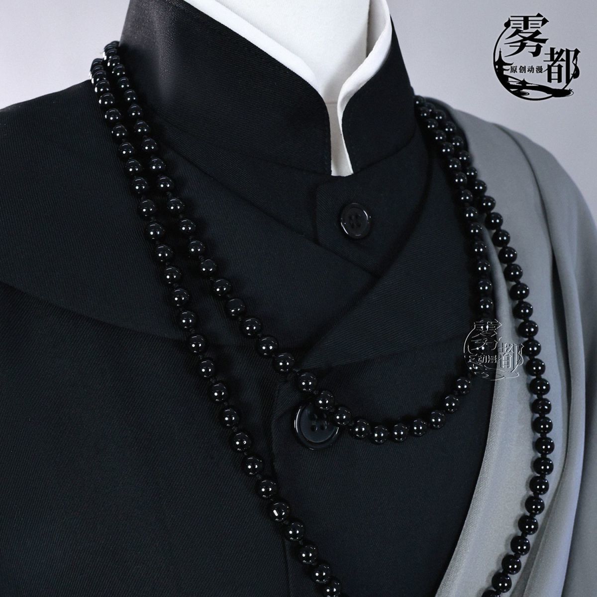 Anime Black Butler Kuroshitsuji Undertaker Cosplay Costume Halloween Party Costumes Custom Made Full Set Hat Chain Hot Sale
