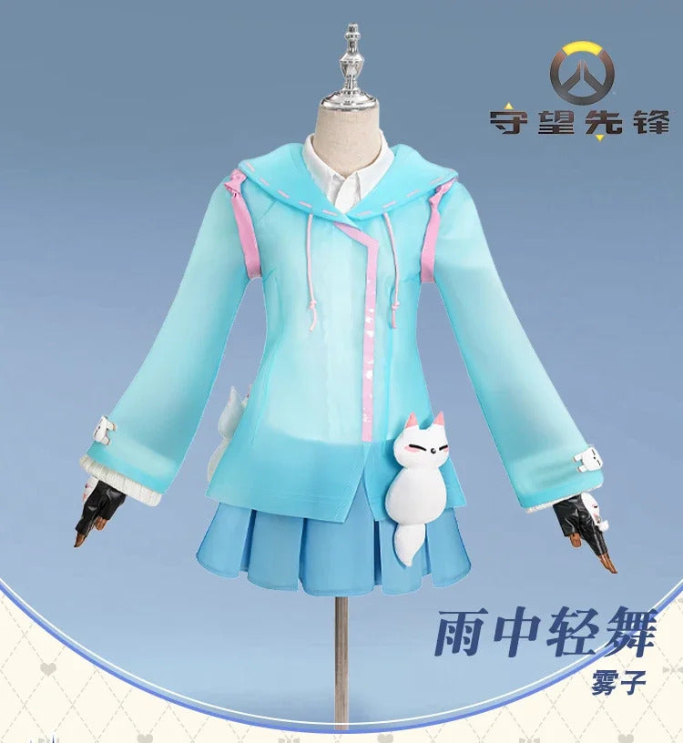 Kiriko OVERWATCH2 Cosplay OW2 Dancing lightly in the rain Costume Halloween Sweet Dress Coat Prop Uniform New Woman Man Set