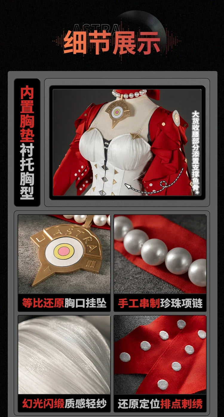 Game Zenless Zone Zero Astra Yao Cosplay Costume Uniform Halloween Carnival Party Christmas Play Role Clothes Clothing