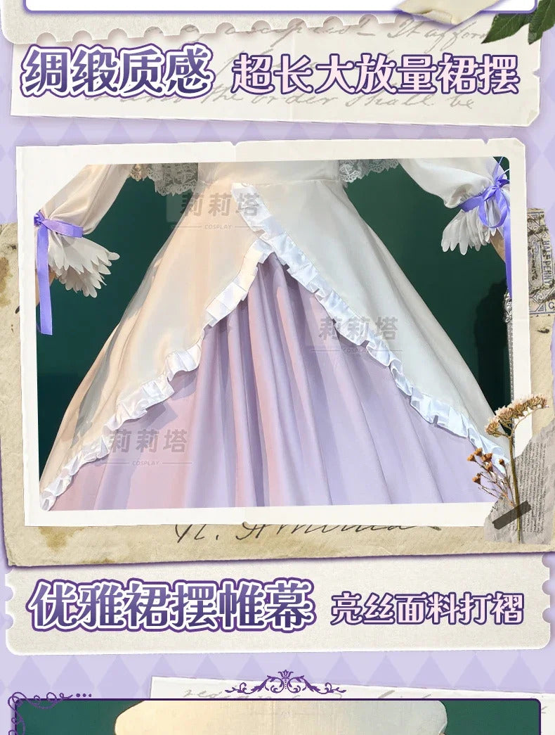 In stock Game Identity Ⅴ Vera Nair cospaly Perfumer Costume Sweet Lolita Princess Dress Hat Set Party Christmas Girl Uniform