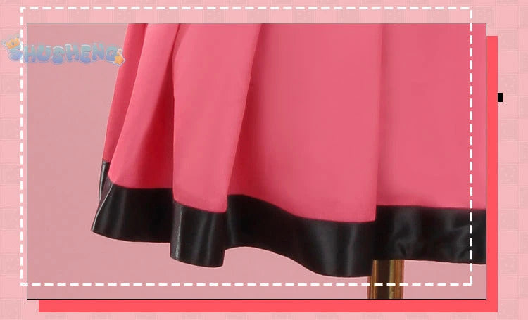 Powerpuff cos Girls Blossom Bubbles Buttercup Cosplay clothing Sweet Loli Hair accessories gloves props Halloween Uniform S-XXXL