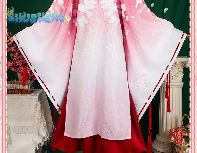 Anime Senren * Banka Tomotake Yoshino Cosplay Costume Party Christmas Witch Sweet Kimono Accessories Prop Woman Man Set S-XXL
