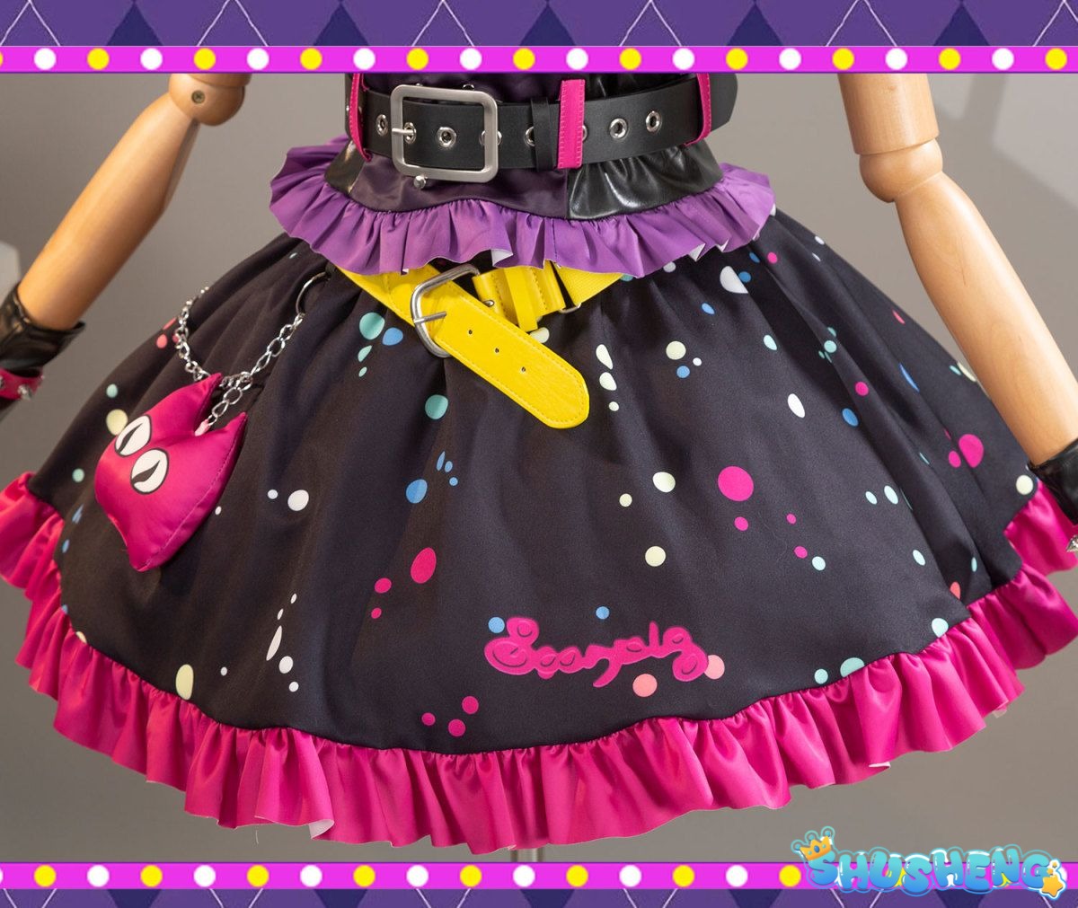 Anime Aikatsu! Hoshimiya Ichigo Cosplay Costume Sweet Devil Evening party Dress female Lolita in stock