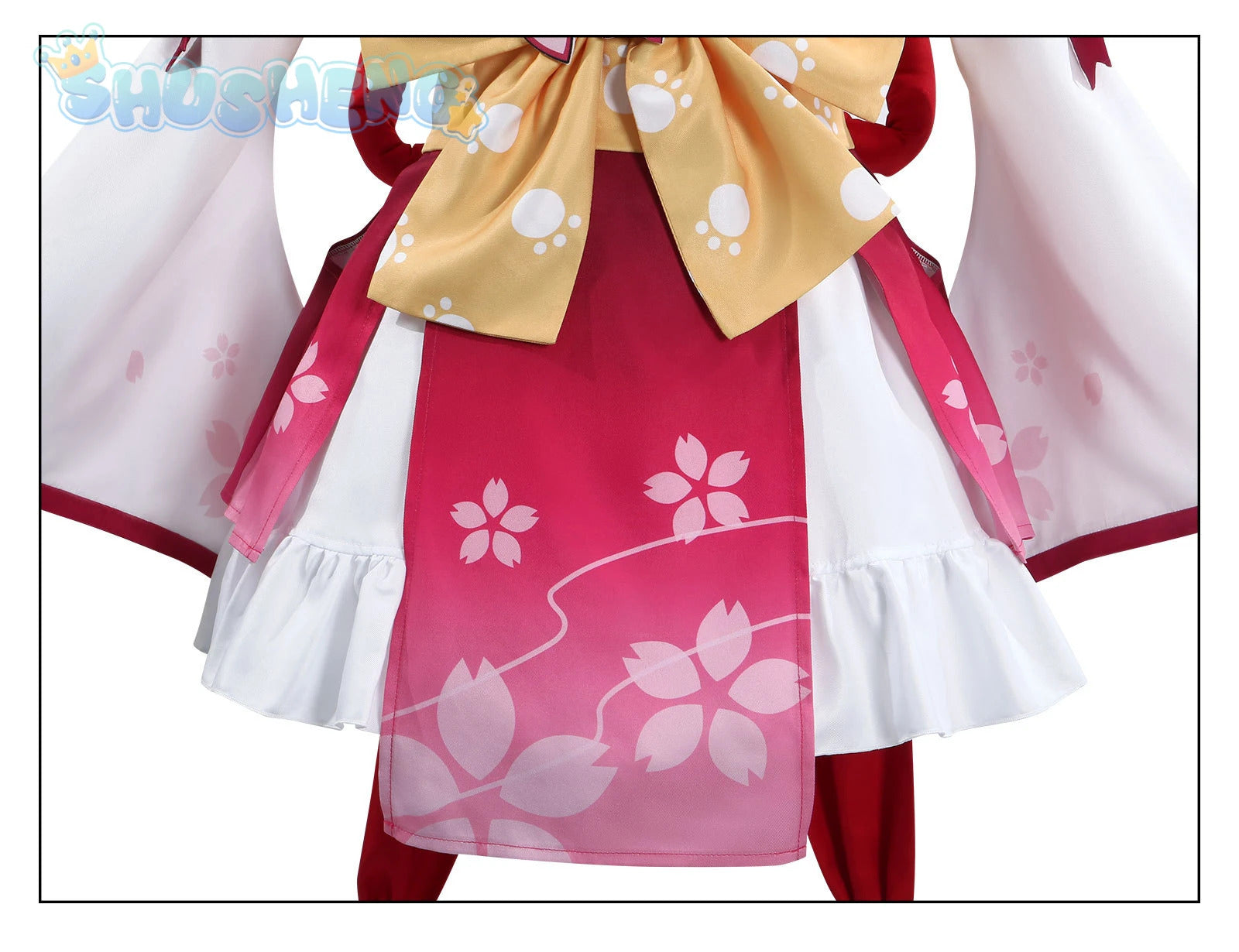 Virtual VTuber Sakura Miko Cosplay Hololive miko Costume Sexy Lolita maid dress wig prop set girls party Christmas gift elite