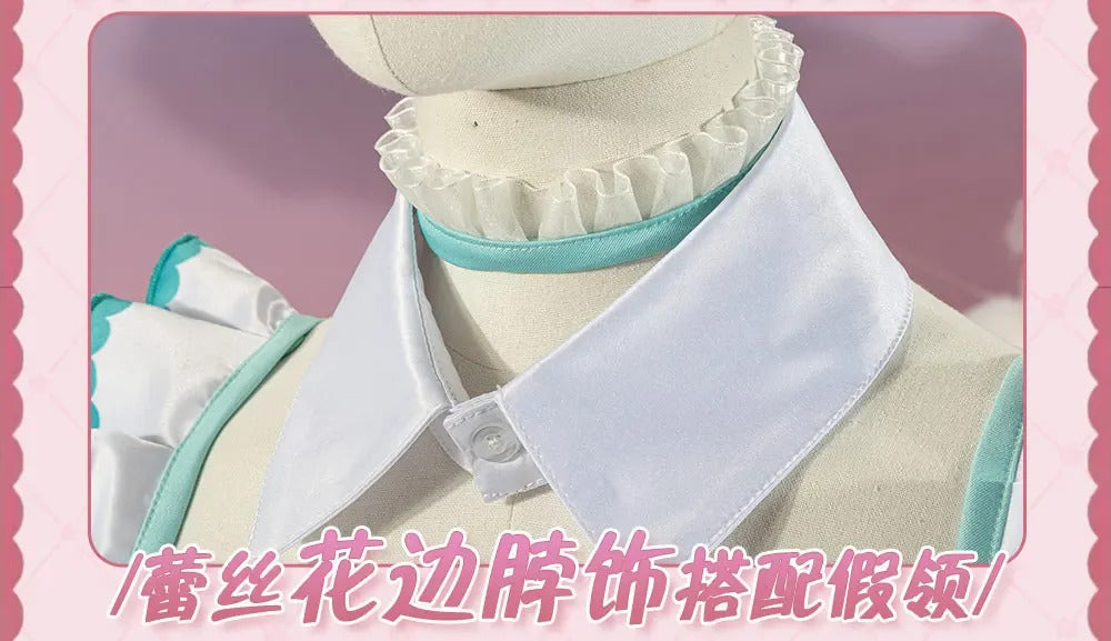 LoveLive!Superstar!!Uehara Ayumu Ruby Kurosawa Wakana Shiki Cosplay Costume Socks Apron Tie Hair Clip Wig Halloween Maid Set