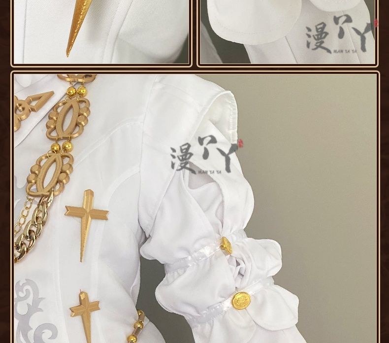 Identity Ⅴ Joseph Desaulniers Photographer Cosplay Costume Halloween party glamorous uniform accessorie props wig men women Set