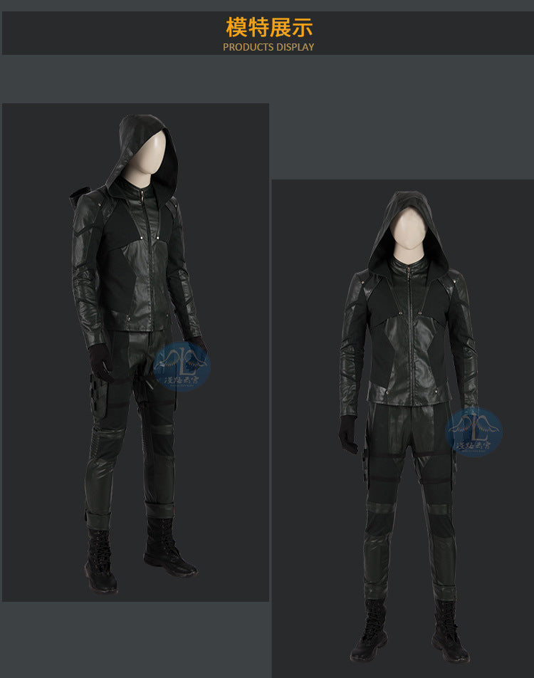 TV Surper Hero Carnival Halloween Adult Superhero Oliver Cosplay Queen Costume Arrow Battle Suits Green Outfit Arrow Hero