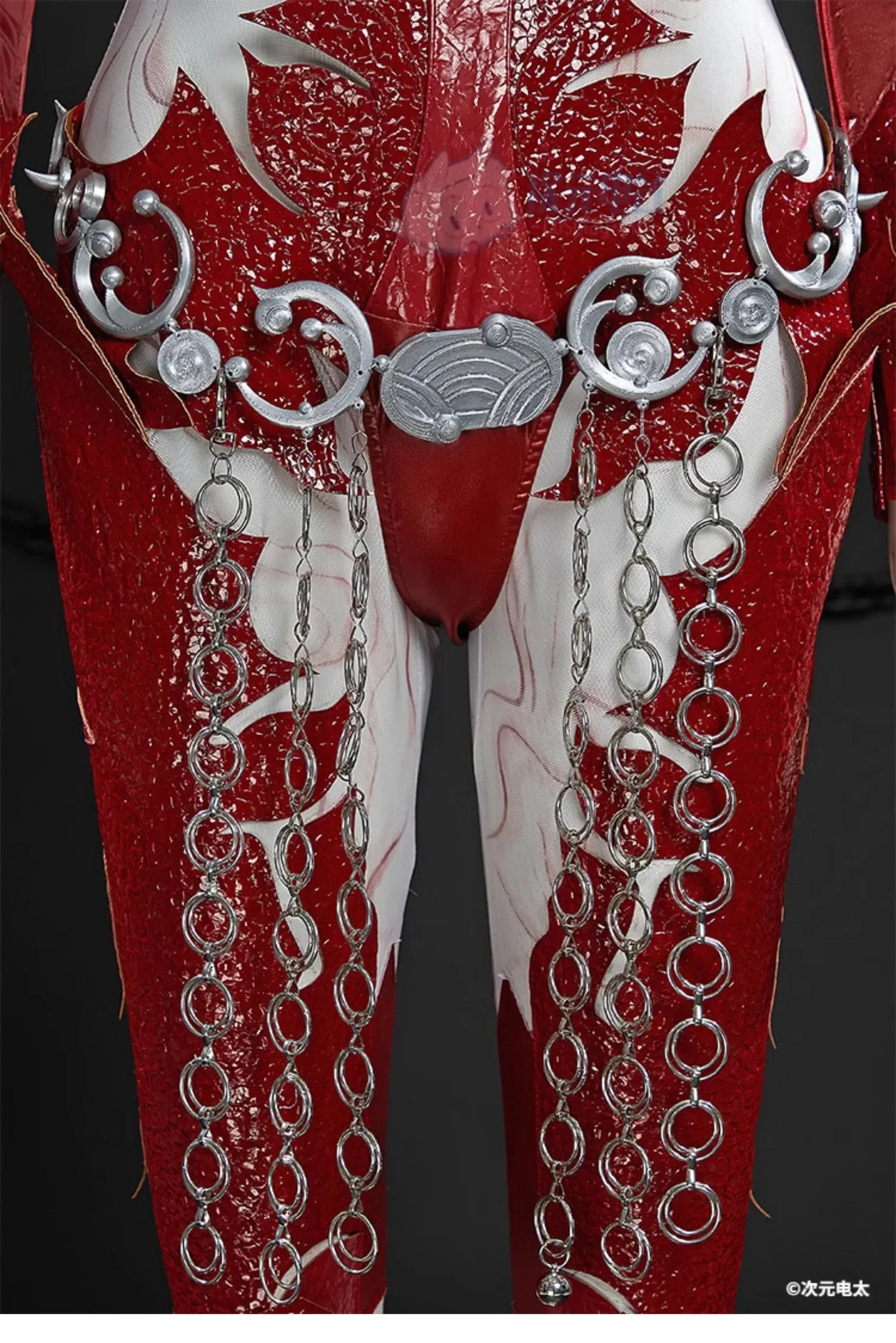 Orin The Red Baldur's Gate 3 Cosplay Costume Halloween party sexy leather blood red jumpsuit armor props wig uniform Woman set