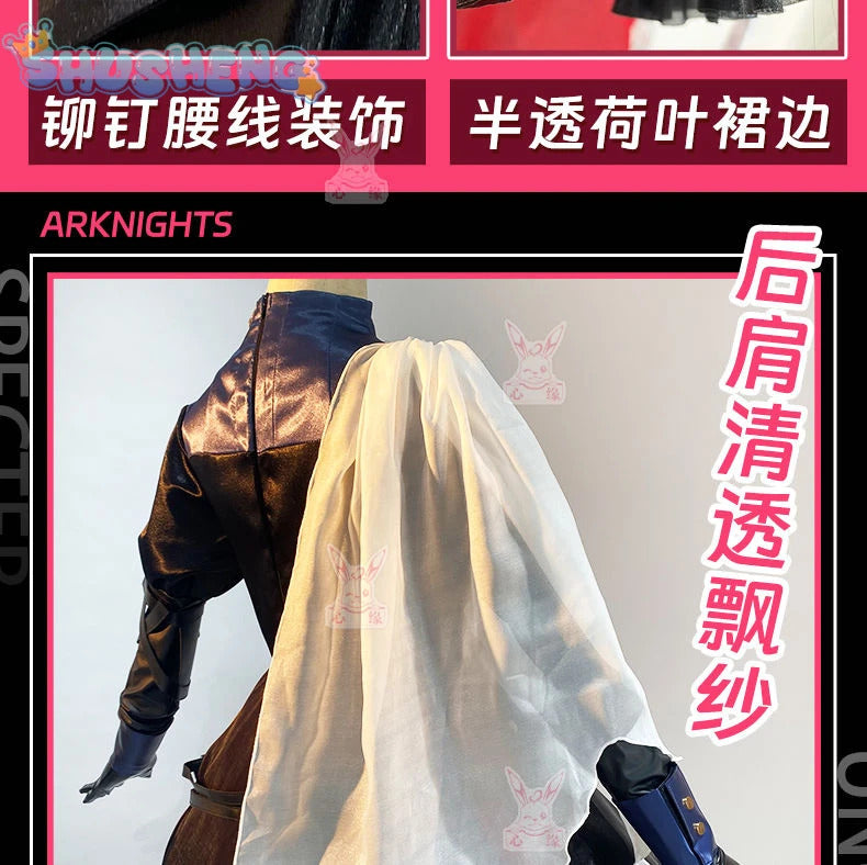 Specter Cosplay Game Arknights Costume Hat Stockings Accessories Props Gothic Lolita Dress Set Halloween Party Woman Uniform